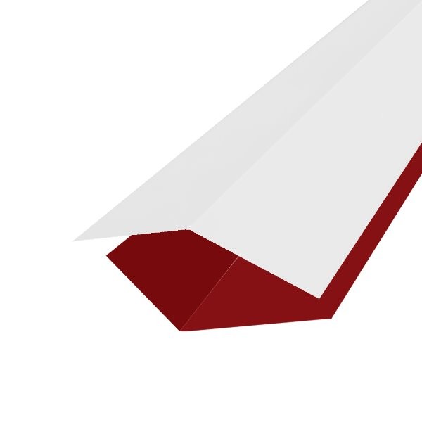 Aretier laque Ep. 0,60 Blanc RAL 9010 / Rouge brun RAL 3011 AZ 2M00