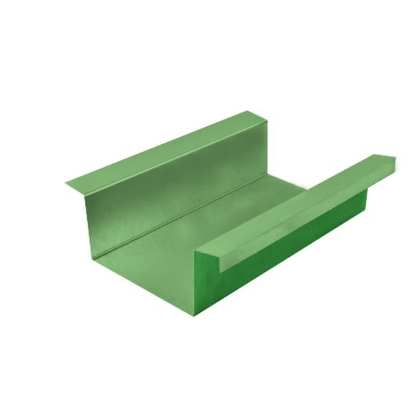 Cheneau laque Ep. 0,60  Vert bornéo RAL 6021/ Vert jaune RAL 6001 AZ 2M00