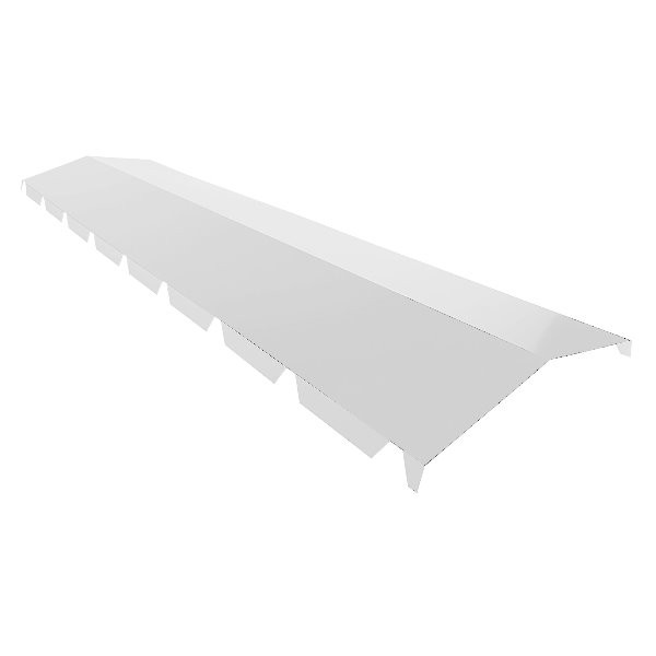 Faitière Crantée 1m74 aluminium laquée DF Ep. 0.90   Blanc