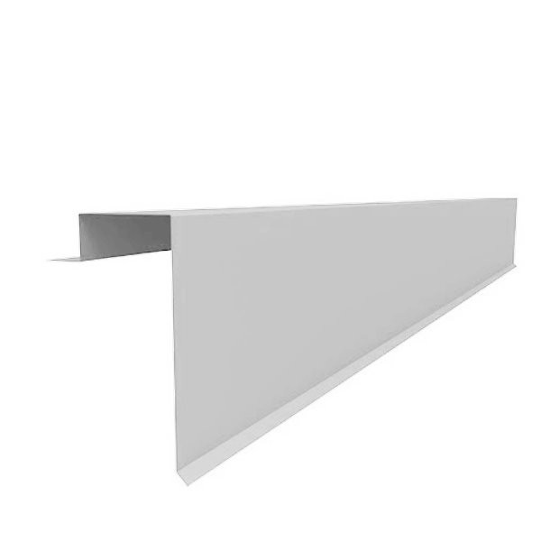 Bande de rive alu laqué Ep. 0,90 Blanc
