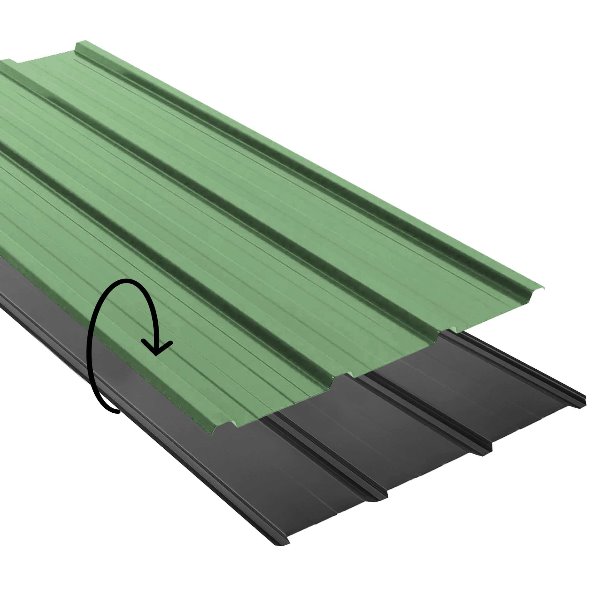 Nervure laquee Ep. 0,50 DF Ardoise/Vert borneo