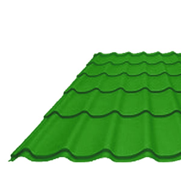 Tuile laquee Ep. 0,50 Vert jaune  / Bleu ciel