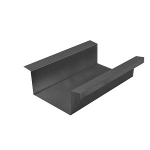 Cheneau aluminium laqué Ep. 0,90 ardoise 7015 Larg. 500