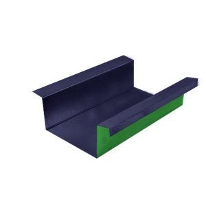 Cheneau laque Ep. 0,60  Gris graphite RAL 7024/ Vert jaune RAL 6001 AZ 2M00