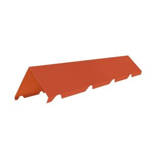 Faitiere crantee laquee Ep. 0,60 Rouge tuile 8004