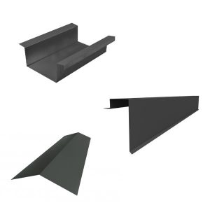 Pliage aluminium laqué Ep. 0,90 ardoise