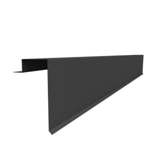 Bande de rive alu laqué Ep. 0,90 ardoise