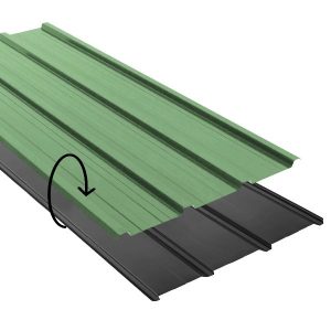 Nervure laquee Ep. 0,50 DF Ardoise/Vert borneo