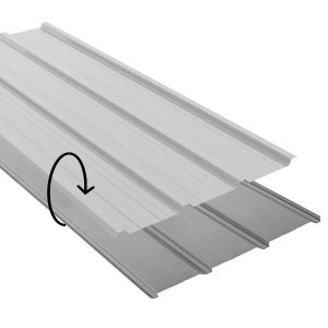 Nervure laquee Ep. 0,60 Blanc 9003.girs 9002