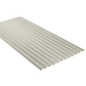 Ondulée laquée Ep. 0,75 Blanc gris